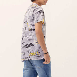 <b>Y2K</b> Stylish Streetwear Fully Printed Crew Neck Men's T-<b>Shirts</b> Clothing Manufacturer Short Sleeves Cotton Regular Graphic T-<b>Shirt</b> - Product Image 4