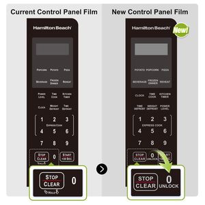 Four à micro-ondes encastrable 1000W avec écran numérique, boîtier en verre et finition en acier inoxydable - Product Image 3