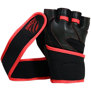 Customizable Unisex <b>Weight</b> Lifting Gym <b>Gloves</b> with Leather & Amara Material - Product Image 5