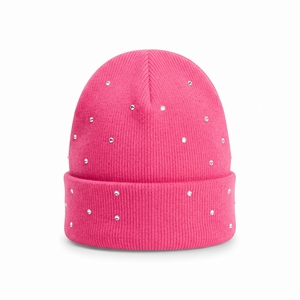 Custom Wool Knit <b>Beanie</b> Hat <b>Satin</b> <b>Lined</b> Winter Cap Warm Unisex Knitted Cuffed Headwear Wholesale - Product Image 3