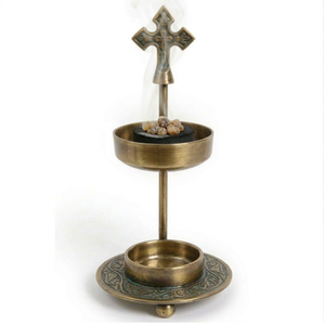 Porta Incienso de Latón Estilo Vintage para Meditación Espiritual - Product Image 5