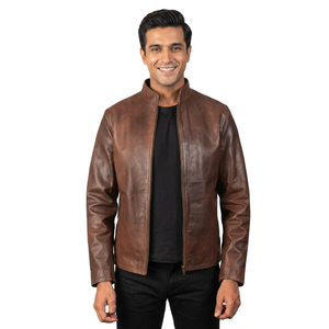Nueva Chaqueta de Cuero para Hombre de la Mejor Calidad, Transpirable, Cálida para Invierno, Estilo Casual - Product Image 6