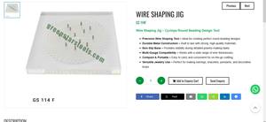 Plantilla para dar forma a alambres Cyclops, herramienta de diseño para abalorios redondos, herramientas de joyería, herramientas para hacer joyas |   N.° de artículo GS-114F - Product Image 3