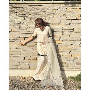 Ensemble haut et bas en mousseline de soie pour soirée, avec dupatta fantaisie - Product Image 1