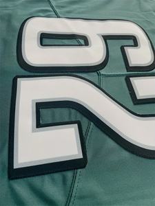 Men's American Football Jersey V-Neck Short Sleeve Moisture Wicking Polyester Team Number 62 Uniform - Product Image 5