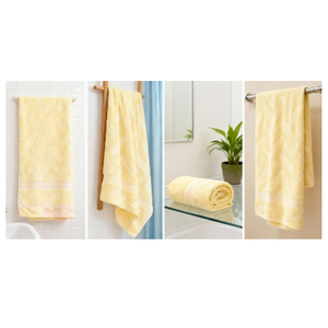 Serviettes de bain jacquard 100 % coton, sans torsion, pour hôtels et restaurants, d'un vendeur indien de premier plan, à prix minimal. - Product Image 1