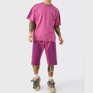 Ensemble décontracté deux pièces pour homme, tenue de sport d'été, t-shirt à manches courtes et short imprimé pour homme - Product Image 3