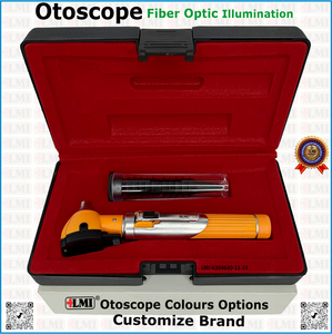Otoscopio Manual de Alta Calidad con Fibra Óptica Naranja, Juego de Instrumentos para Médicos, Precio de Venta Superior, Reutilizable y Ligero - Product Image 3