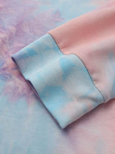 Sudaderas de Cuello Redondo con Estampado Tie-Dye para Hombre, 100% Algodón Ecológico, Logotipo Personalizado, Servicio OEM, Uso Diario Informal, Transpirable - Product Image 3