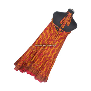 Nuevo Vestido Boho de Seda Vintage con Estampado Floral para Mujer, Vestido de Playa Informal, Vestido de Verano Personalizado con Estampado Ajustado para Mujer - Product Image 4