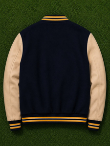 Chaqueta de Mezclilla Personalizada para Hombre, Estilo Moderno, Poliéster/Algodón, Cuello Alto, Invierno, Parche Bordado Dunk 21, Ropa Urbana, Béisbol, Secado Rápido - Product Image 5