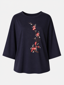 Chemisier d'été moderne brodé et tissé Bmama pour femme, décontracté, à manches bouffantes, coupe ample, vente en gros - Product Image 1