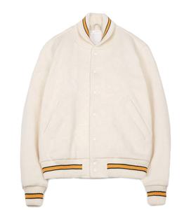 Veste de baseball Varsity personnalisée en chenille brodée, nouvelle veste de baseball Varsity en laine et cuir blanc sur mesure - Product Image 1