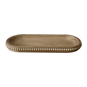 Assiette de service en bois au design minimaliste, forme irrégulière, couleur unie, vaisselle et assiettes artisanales au design minimaliste - Product Image 3