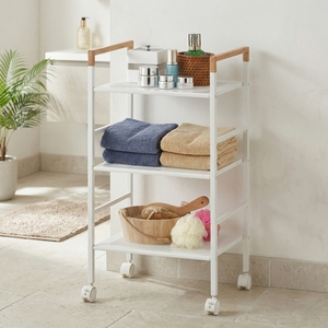 Organisateur de cuisine en bambou à 3 niveaux en gros, provenant d'un fabricant taïwanais, design carré moderne, emballage en boîte - Disponible sur eBay en promotion - Product Image 1