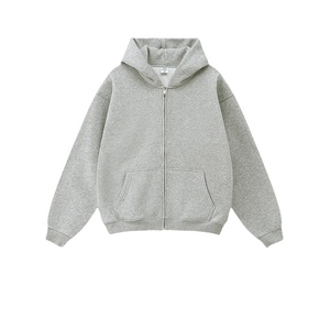 Sudadera con capucha grande logotipo personalizado estampado algodón grueso peso pesado en blanco alta calidad cálido de gran tamaño hombres sudaderas con capucha fabricante - Product Image 2