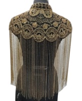 Nouvelle Blouse de Soirée de Luxe Vintage sans Manches en Maille Transparente Brodée à la Main avec Paillettes et Perles, Grande Taille, Collection Printemps-Été 2026, Vente en Gros