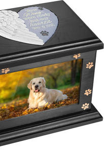 High Quality Natural Wood American Style Modern <b>Keepsake</b> Pet Urns with Photo Frame <b>for</b> Cat & Dog <b>Ashes</b> Memorial - Product Image 4