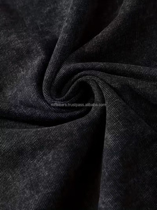 Camiseta de Mezclilla con Cuello Redondo Personalizada con Logotipo Impreso, Tela de Alta Calidad, Lavado Ácido, Servicio OEM, Fabricante de Camisetas - Product Image 5