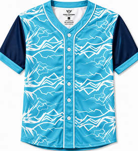 Camiseta de Béisbol KXK para Hombre, Talla Grande, Casual, con Botones, Manga Corta, Malla de 220g, 100% Poliéster, Uniforme Deportivo Activo, Secado Rápido - Product Image 4