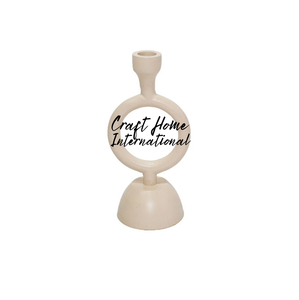 Bougeoir scandinave minimaliste moderne en aluminium fait main, étanche, style nordique, pour une ambiance chaleureuse - Product Image 1