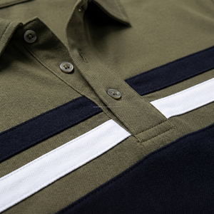 Men for Shirt Solid Multi Color Chest Panel Olive Navy <b>Khaki</b> Breathable Knitted Cotton Short Sleeve Golf Tee <b>Tops</b> Summer - Product Image 5