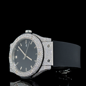 Reloj Mecánico Automático de Lujo con Diamantes, Acero Inoxidable, Hecho a Mano, Moissanita, Joyería de Belleza Personalizada, 44MM 100 - Product Image 2