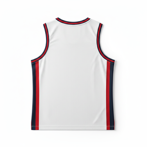 Maillots de basket sans manches à col rond imprimés par transfert thermique pour femmes, grandes tailles, en maille respirante, antibactériens et à séchage rapide - Product Image 2
