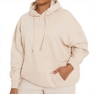 Heavyweight Men's 100% Cotton Oversized Solid Hoodie Winter Wear Custom Logo Front Digital Printing ODM Pullover Streetwear 2026 - Product Image 2