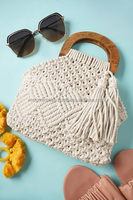 Sac à bandoulière en macramé tricoté à la main personnalisé en gros Sac à main tendance pour femme pas cher