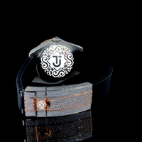 Montre unisexe de qualité export, moderne, entièrement blanche, avec diamants Moissanite, en acier inoxydable, mouvement mécanique ETA, idéale pour les fêtes et comme cadeau