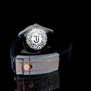 Montre unisexe de qualité export, moderne, entièrement blanche, avec diamants Moissanite, en acier inoxydable, mouvement mécanique ETA, idéale pour les fêtes et comme cadeau - Product Image 2