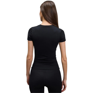 T-shirt en lin mélangé pour femme, coupe décontractée, respirant, manches courtes, haut décontracté d'été, léger, doux, confortable, vêtement de tous les jours - Product Image 2