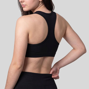 Factory Price Women's Summer Triangle One-piece Lace Wire Free Breathable Slim Fit Spandex/Nylon Sports Bras Gym Running Workout - Product Image 5