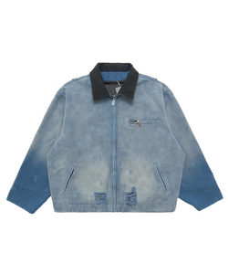 2026 New Fashion Outdoor Winter <b>Zip</b> <b>up</b> Workwear Custom Canvas Trucker Bomber Work <b>Jacket</b> For Men - Product Image 1