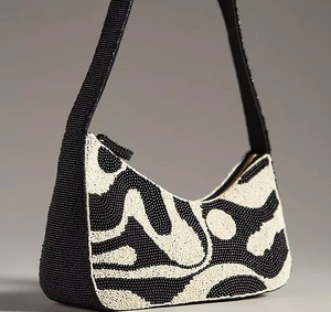 Bolso de hombro con cuentas de estilo arquitectura griega para mujer, de diseñador, de noche, de moda, de lona bordada, tipo clutch, bandolera y tote - Product Image 3