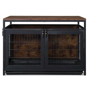 Gabbia per Cani Super Resistente da 37,4 Pollici con Tre Porte e Tre Serrature, Anti-Morso, per Cani Piccoli/Medi, Cucce e Mobili per Animali Domestici - Product Image 2