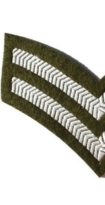 Máquina de bordar con diseño de chevron de 1, 2, 3 y 4 barras, comúnmente utiliza para bordar el insignia de un sargento. Insignia de sargento de 3 barras. - Product Image 5