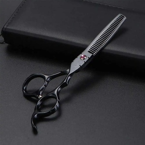 Tijeras Profesionales para Adelgazar el Cabello, Acero Inoxidable 4Cr13, 28 Dientes, Punta Afilada, para Diestros, Mango Largo, Duraderas, para Salones de Belleza - Product Image 2