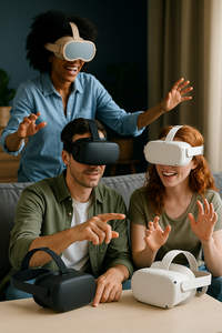 บริการฉีดขึ้นรูปพลาสติกสำหรับอุปกรณ์เล่นเกม VR แบบ OEM พร้อมขนาดหน้าจอเสมือนจริง 50"-80"  แม่พิมพ์ส่วนตัว ผลิตในไต้หวัน - Product Image 4