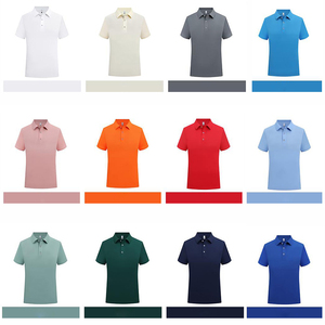 เสื้อเชิ้ตผู้ชายแขนสั้นสำหรับฤดูร้อน ผ้าถัก โพลีเอสเตอร์ 100% แห้งเร็ว คอปกติดกระดุม เสื้อยืดโปรโมชั่น - Product Image 3