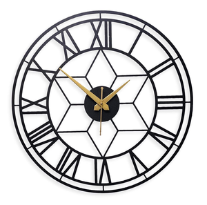 Luxury Black Iron Metal Vertical <b>Wall</b> <b>Clock</b> Modern Design Wedding <b>Decorative</b> Homeware Wholesale From India Manufacturer Exporter - Product Image 1
