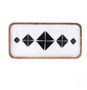 Bandeja de Servicio de Ratán de Diseño Único y Alta Calidad, Ecológica, Apta para Lavavajillas, Duradera, Pulida, Moderna, para Fiestas - Product Image 4