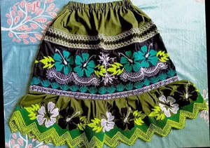 Faldas Bordadas de Pohnpei, 100% Algodón Natural Antiarrugas, Estilos Populares Hawaianos, Kosrae, Pohnpei, Chuuk para Damas - Product Image 3