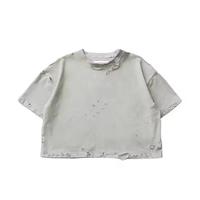 Nouveau T-shirt Homme Oversize Vintage Délavé Effet Minéral et Acide, Coupe Boxy, Personnalisable, Effet Usé