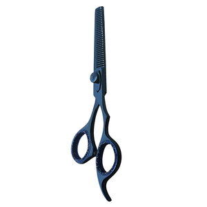 Professional Hair Thinning Blue <b>Shears</b> 7.5 Inch Plasma Coated Stainless Steel Barber Thinning Scissors Texturizing Salon <b>Tool</b> - Product Image 3