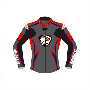Men’s Custom Cowhide Leather Track <b>Racing</b> <b>Jacket</b>/Chaqueta Made To Measure | Wholesale Custom Motorcycle Gear CE Level 2 - Product Image 1