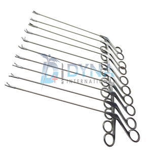 Ensemble de forceps de chirurgie laryngée micro ORL de 10 pièces, biopsie de pince à ciseaux - Product Image 1