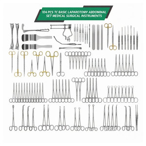 Juego de Instrumentos Quirúrgicos para Laparotomía Abdominal Básica, Kit Completo de Cirugía General para Procedimientos de Emergencia en Quirófano - Product Image 1