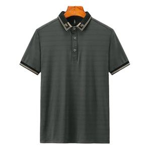 Man With Collar Tee <b>Shirts</b> Slim Fit <b>Polo</b> T <b>Shirt</b> For Men <b>Orange</b> Top No Logo Streetwear Cotton Clothing Chic Comfortable Basic - Product Image 6